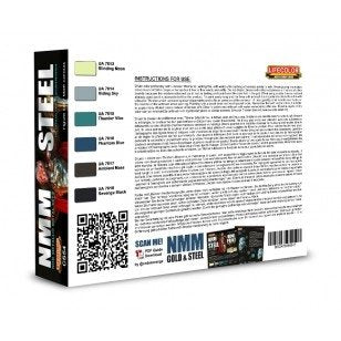 Lifecolor CS54 Acrylic paint set NMM Steel 6x22ml – immagine 2