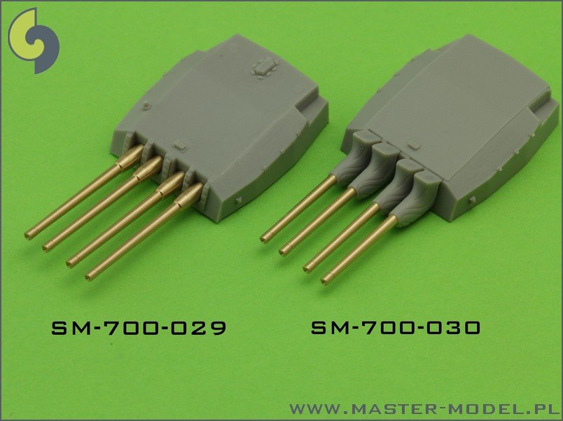 Master SM-700-029 France 380 mm/45 (14.96in) Model 1935 barrels - for turrets without blastbags (8pcs) – Bild 4
