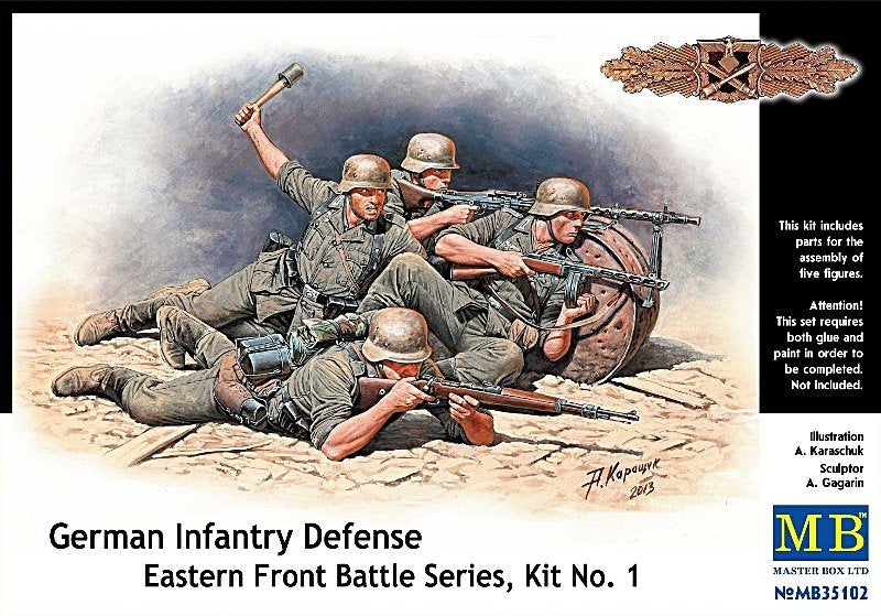 Master Box 35102 German Infantry Defense Eastern Front Battle Series, Kit No.1 1/35