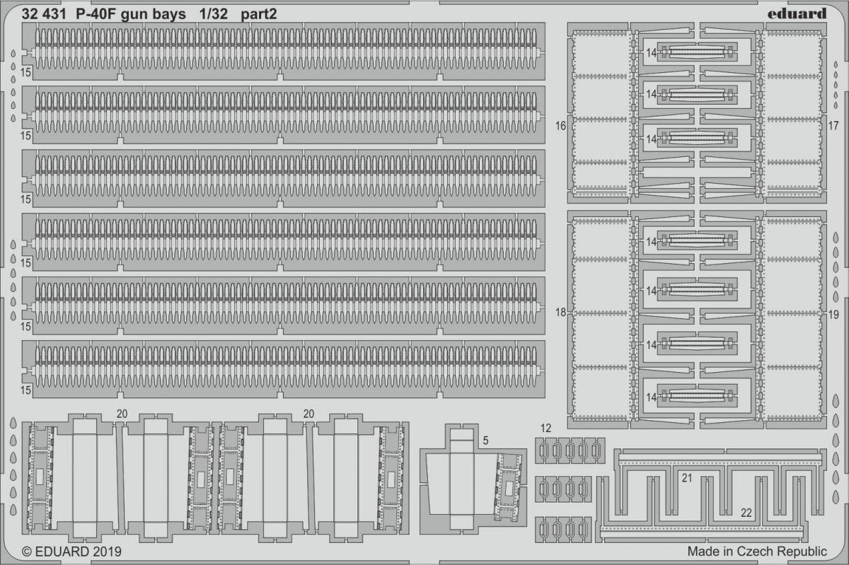 Eduard 32431 P-40F gun bays 1/32 TRUMPETER – Bild 2
