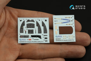 Quinta Studio QD48338 DH Vampire FB.5/FB.9 3D-Printed coloured Interior on decal paper (Airfix) 1/48 – Bild 7