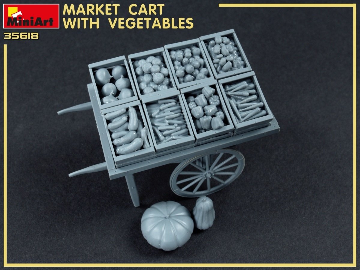 MiniArt 35623 MARKET CART WITH VEGETABLES 35623 1/35 – immagine 3