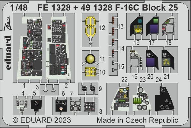 Eduard BIG49364 F-16C Block 25 KINETIC MODEL 1/48 – immagine 5