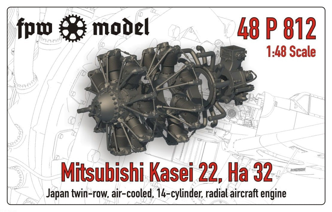 FPW Modèle 48P812 Mitsubishi Kasei 22, Ha 32 1/48
