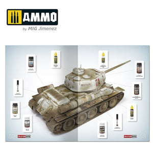 AMMO de Mig Jimenez 6603 SOLUTION BOOK 20 - Comment peindre les véhicules d&amp;#39;hiver soviétiques de la Seconde Guerre mondiale (anglais, espagnol, français, allemand) – image 9