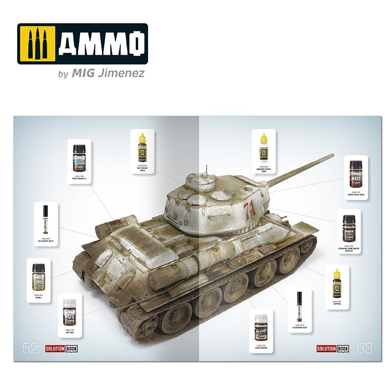 AMMO de Mig Jimenez 6603 SOLUTION BOOK 20 - Comment peindre les véhicules d&amp;#39;hiver soviétiques de la Seconde Guerre mondiale (anglais, espagnol, français, allemand) – image 9