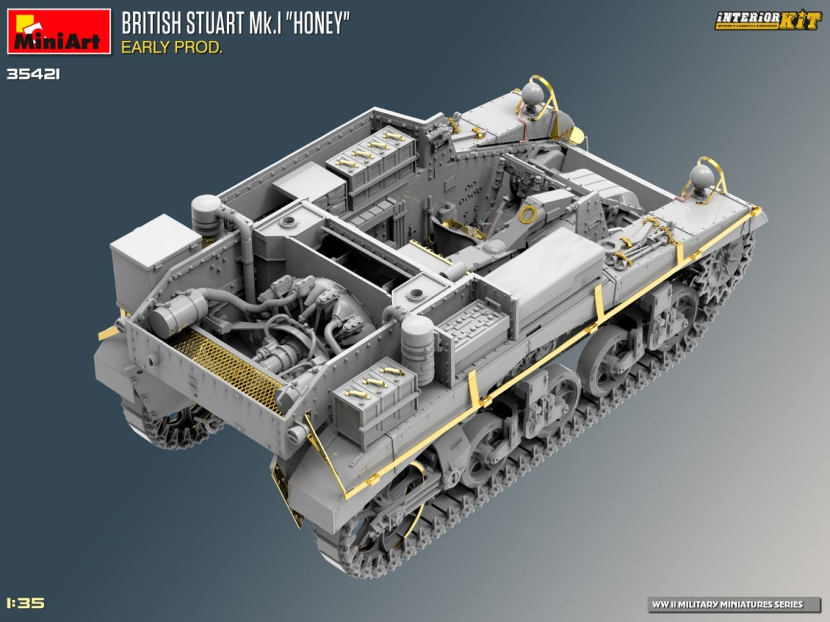 MiniArt 35421 BRITISH STUART MK.I HONEY EARLY PROD. INTERIOR KIT 1/35 – immagine 8