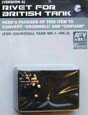 AFV Club AG35020 Rivet for Churchill/Centurion (2 pockets) 1/35