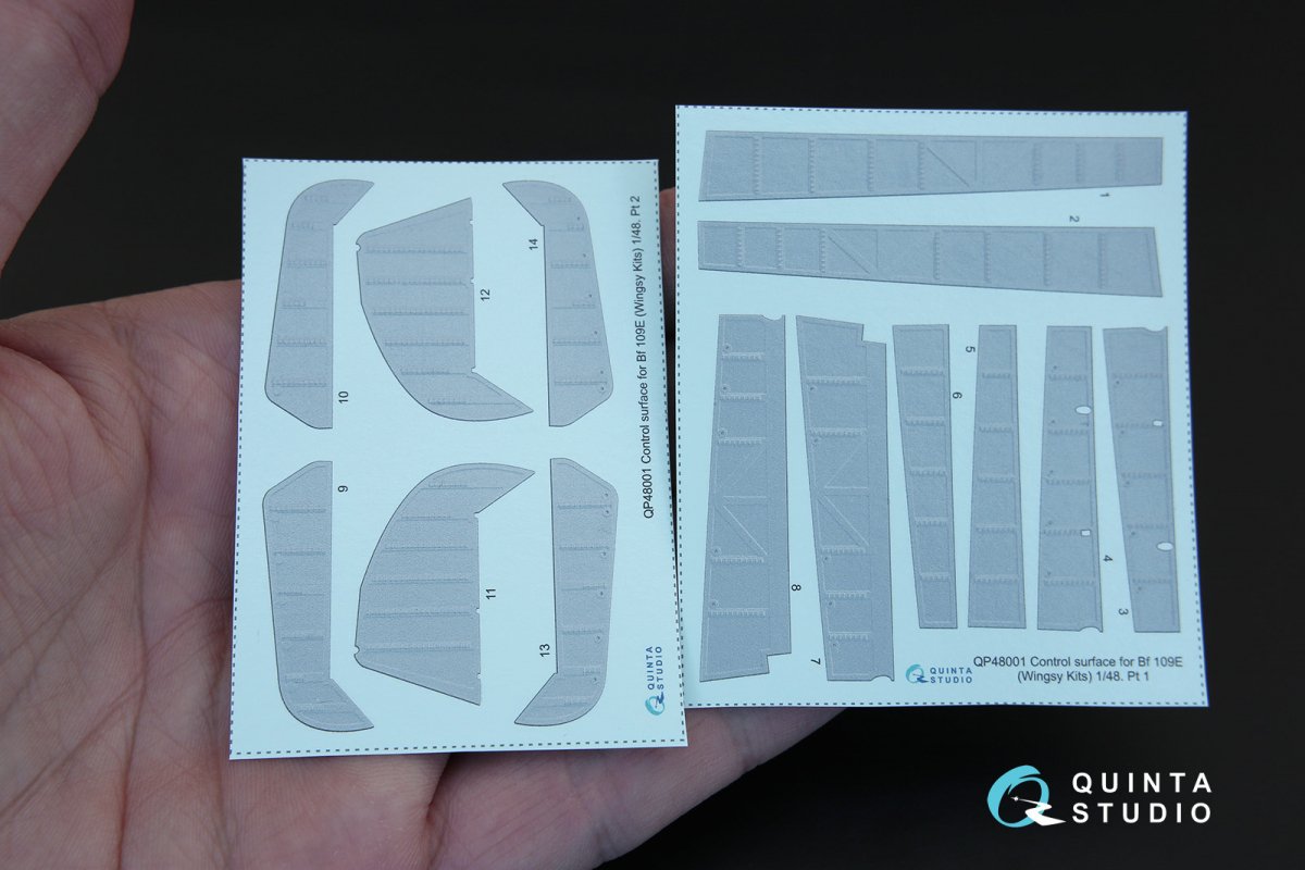 Quinta Studio QP48001 Surface de contrôle Bf 109E (pour kit Wingsy Kits) 1/48 – image 8