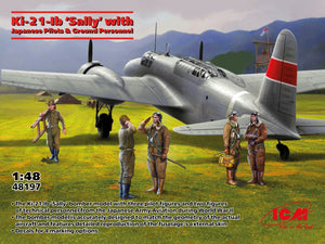 ICM 48197 Ki-21-Ib Sally with Japanese Pilots and Ground Personnel 1/48