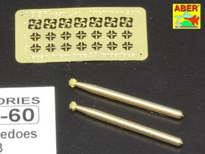 Aber 350L-60 Set of 6 Japan torpedoes 61cm Type 93 1/350 – immagine 4