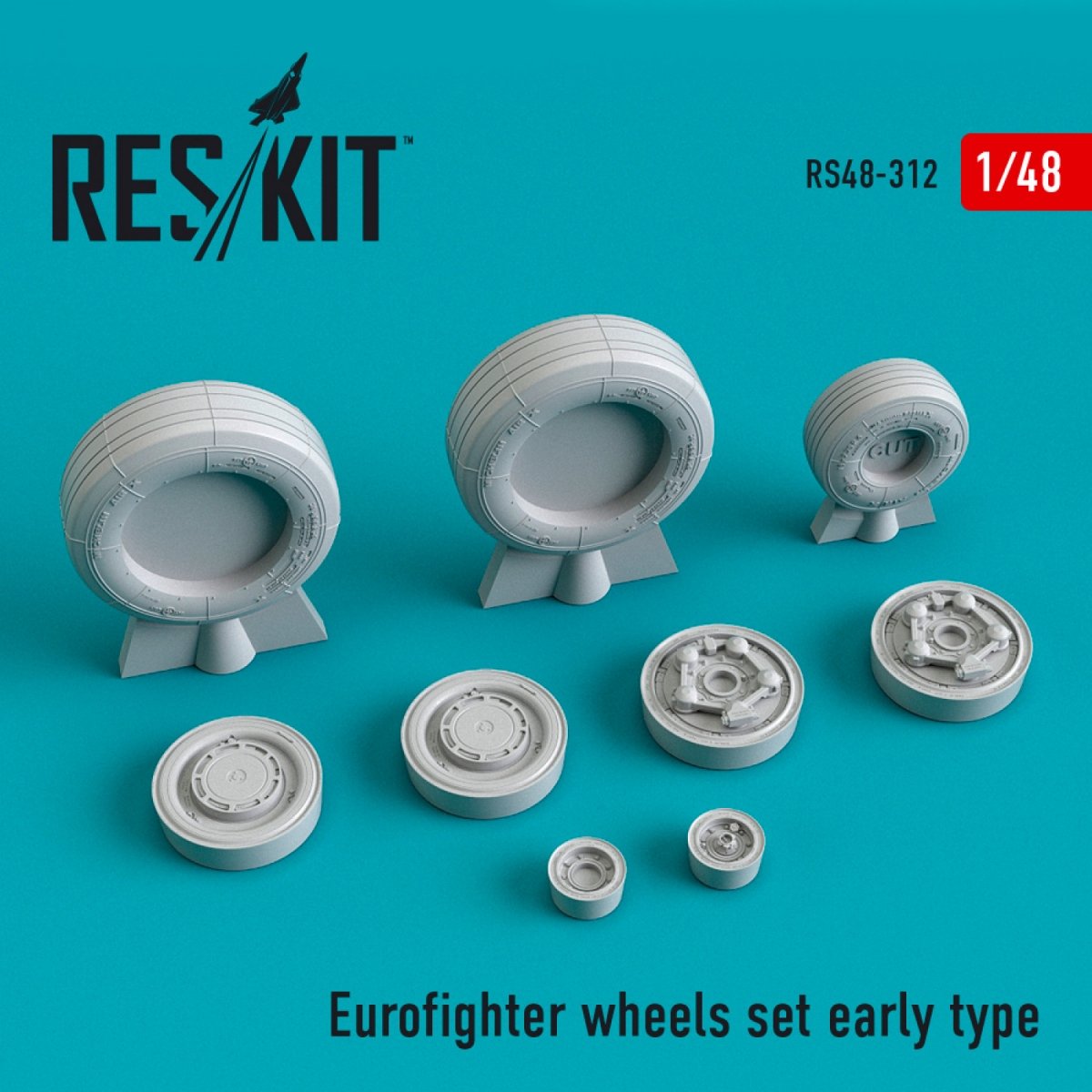 RESKIT RS48-0312 EUROFIGHTER WHEELS SET EARLY TYPE 1/48