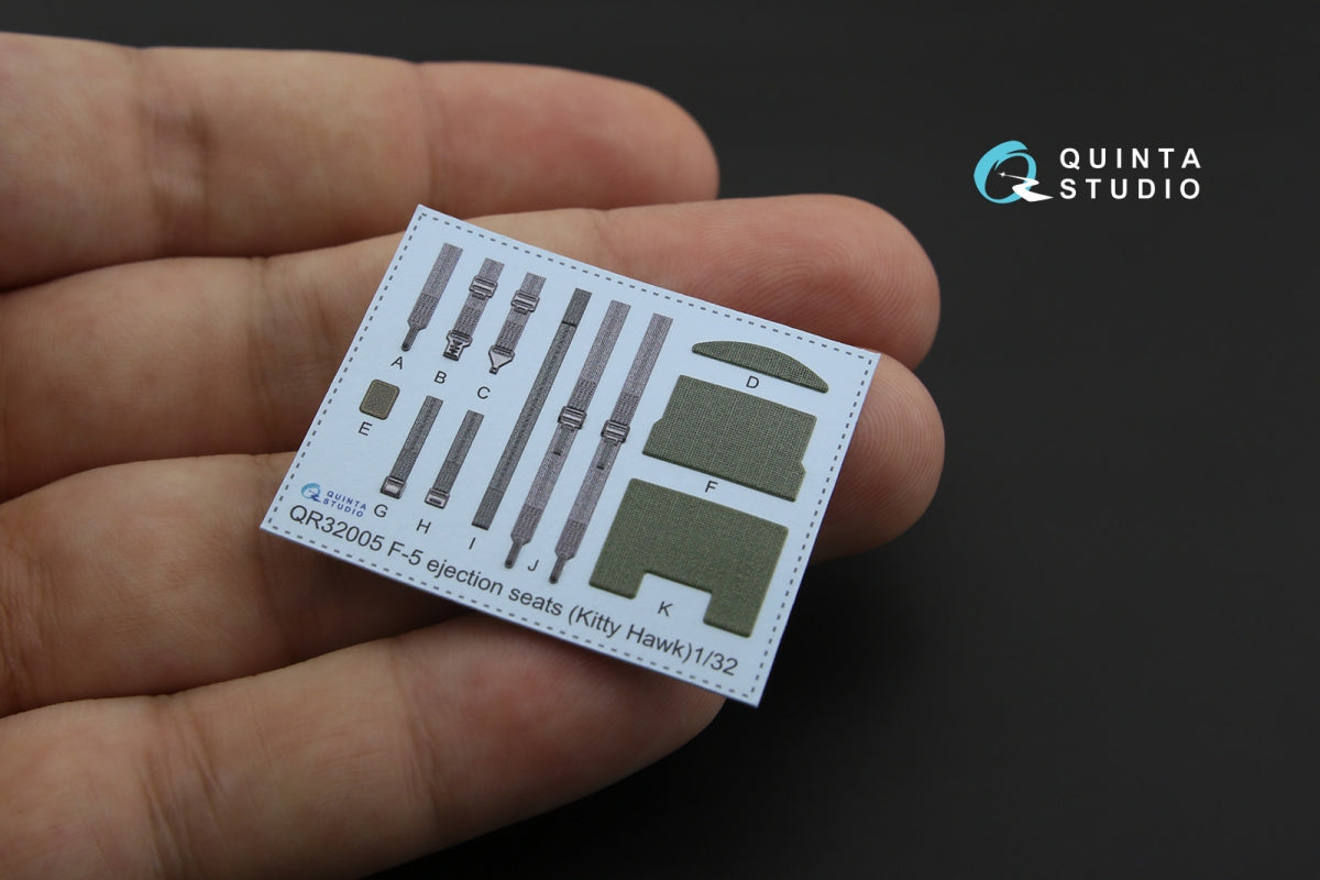 Quinta Studio QD32086 F-5E-3/RF-5E 3D-Printed coloured Interior on decal paper (for KittyHawk kit) 1/32 – immagine 4