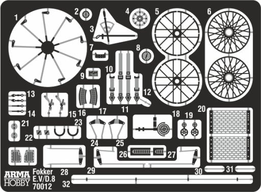 Arma Hobby 70012 Fokker E.V Expert Set 1/72 – zdjęcie 5