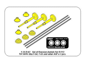 Aber R-43 Set of aerials R-113 for Russian Tanks like: T-54; T-55 and other AVF 1/35 – imagen 6