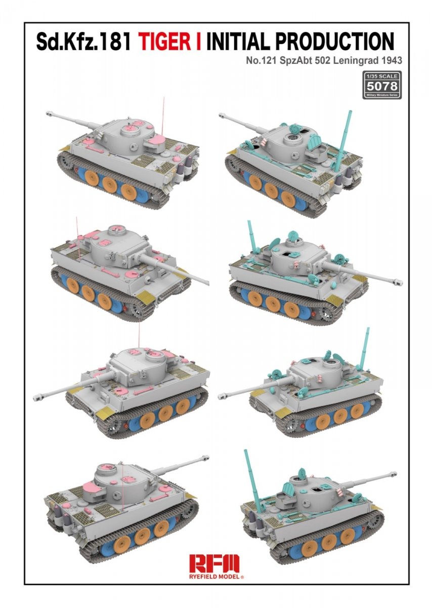 Rye Field Model 5078 Sd.Kfz.181 Tiger I INITIAL PRODUCTION 1/35 – Bild 3