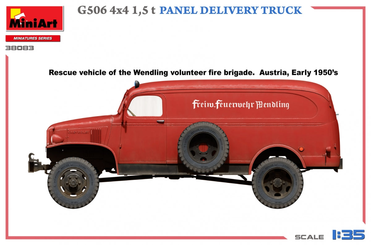 MiniArt 38083 G506 4х4 1,5 t PANEL DELIVERY TRUCK 1/35 – Bild 5