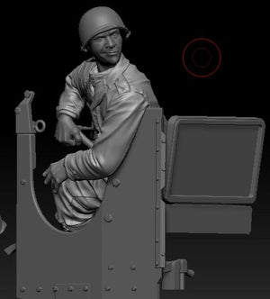 Thunder Model F35009 US Crew M1A1 Wrecker with Optional French Heads 1/35