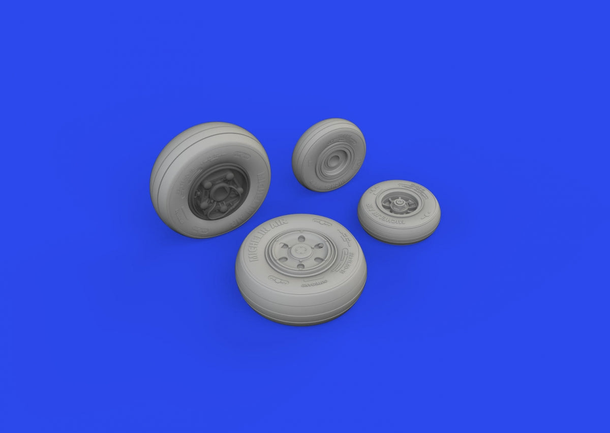 Eduard 648932 F/ A-18E/ F wheels Hasegawa 1/48 – immagine 2