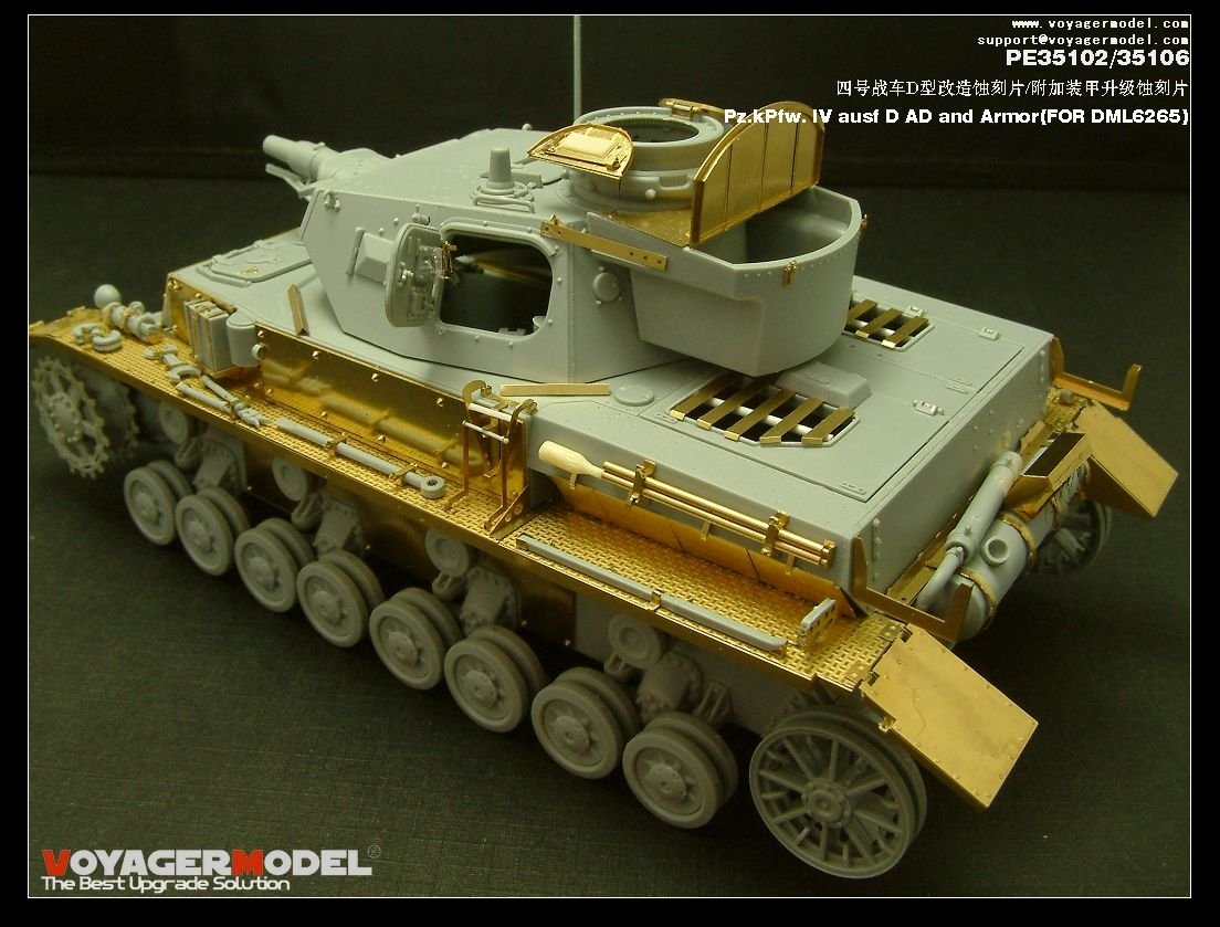 Voyager Model PE35106 Pz.kPfw. IV ausf D AD Armor 1/35 – immagine 8
