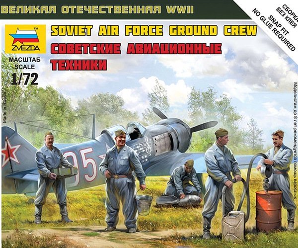 Zvezda 6187 Soviet Air Force Ground Crew 1/72 – immagine 2