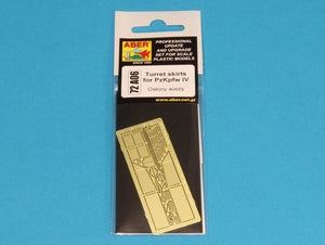 Aber 72A06 Osłony wieży do PzKpfw IV / Turret skirts for PzKpfw IV 1/72 – immagine 6
