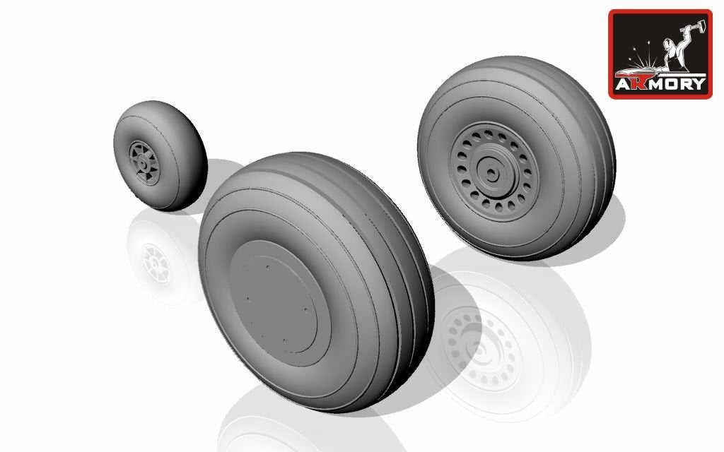 Armory Models AW72301 A-20A Boston wheels, early 1/72 – immagine 5