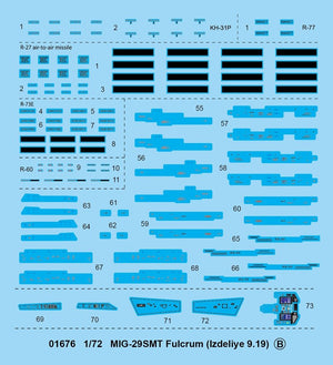 Trumpeter 01676 MIG-29SMT Fulcrum (Izdeliye 9.19) 1/72 – image 5