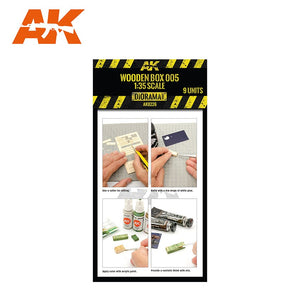 AK Interactive AK8226 LASER CUT WOODEN BOX 005 (9 UNITS) – zdjęcie 2