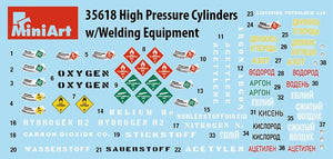 MiniArt 35618 HIGH PRESSURE CYLINDERS w/WELDING EQUIPMENT 1/35 – image 2
