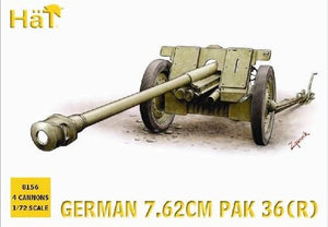 Hat 8156 German PaK36r Anti-tank gun 1/72