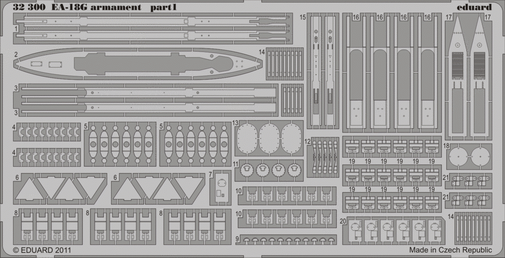 Armement Eduard 32300 EA-18G TRUMPETER (1/32)