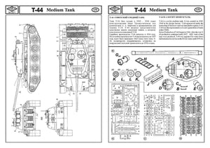 Zebrano 72071 T-44 Soviet Medium Tank 1/72 – zdjęcie 3