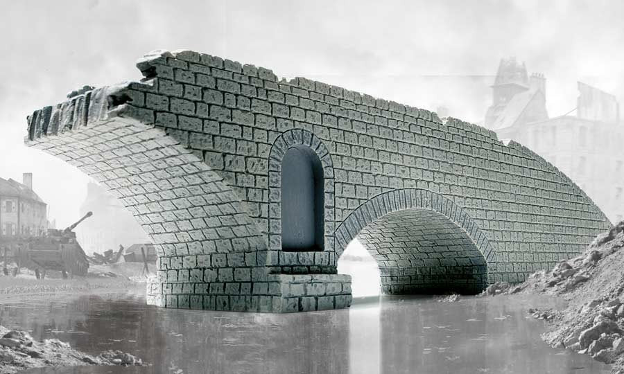 Airfix 75012 Narrow Road Bridge - Broken Span 1/72 – imagen 2