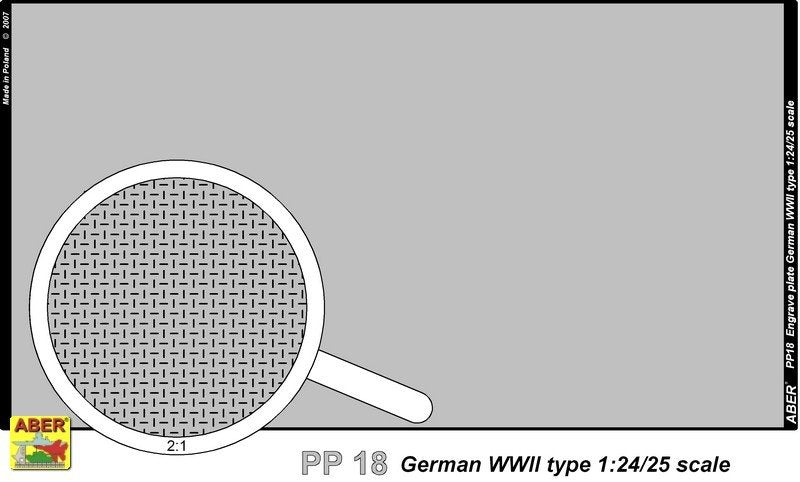 Aber PP18 Engrave plate (140 x 77 mm) - German type II WW 1/24/25 – Bild 2