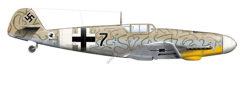 Kagero 15034 Messerschmitt Bf 109s over the Mediterranean Part I (kalkomania/decals) EN/PL – immagine 2