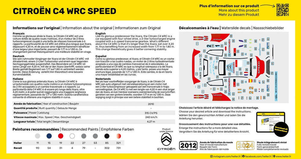 Heller 56117 Citroën C4 WRC Speed - Starter Kit 1/43 – immagine 2
