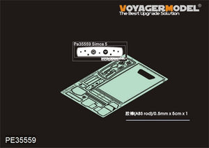 Maquette Voyager PE35559 Voiture d&amp;#39;état-major Simca 5 française (Armée allemande) pour TAMIYA 35321 1/35