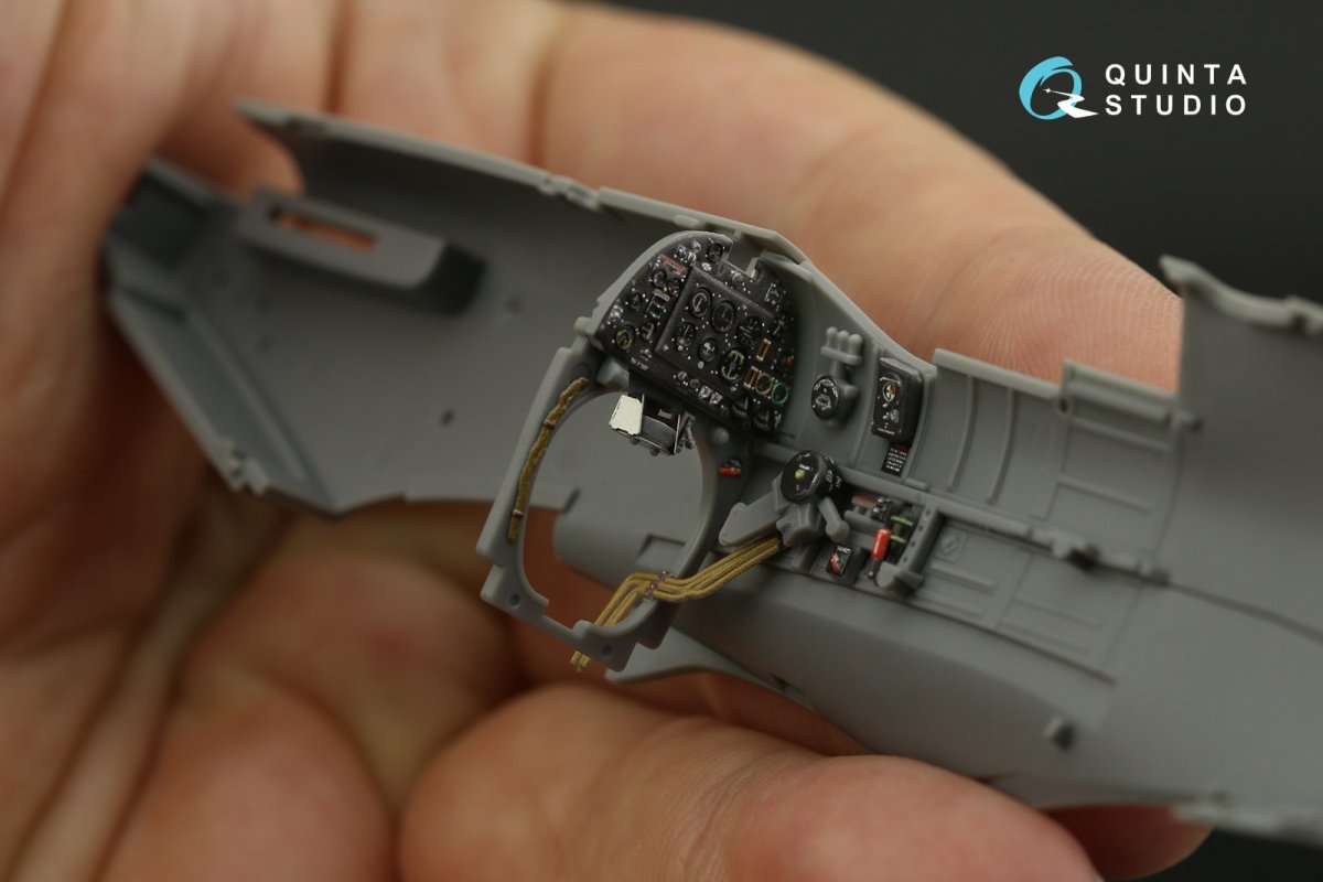 Quinta Studio QD48134 Spitfire Mk.I 3D-Printed &amp;amp; coloured Interior on decal paper (Tamiya) 1/48 – immagine 7