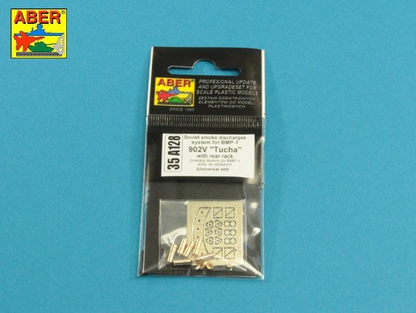 Système de décharges fumigènes soviétiques Aber 35A128 pour BMP-1 902V « Tucha » avec rack (1/35) – image 10