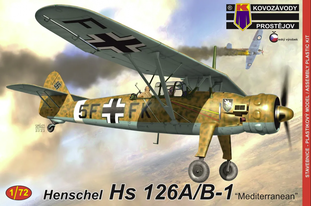 Kovozavody Prostejov KPM0337 Henschel Hs 126B-1 &amp;quot;Méditerranée&amp;quot; 1/72