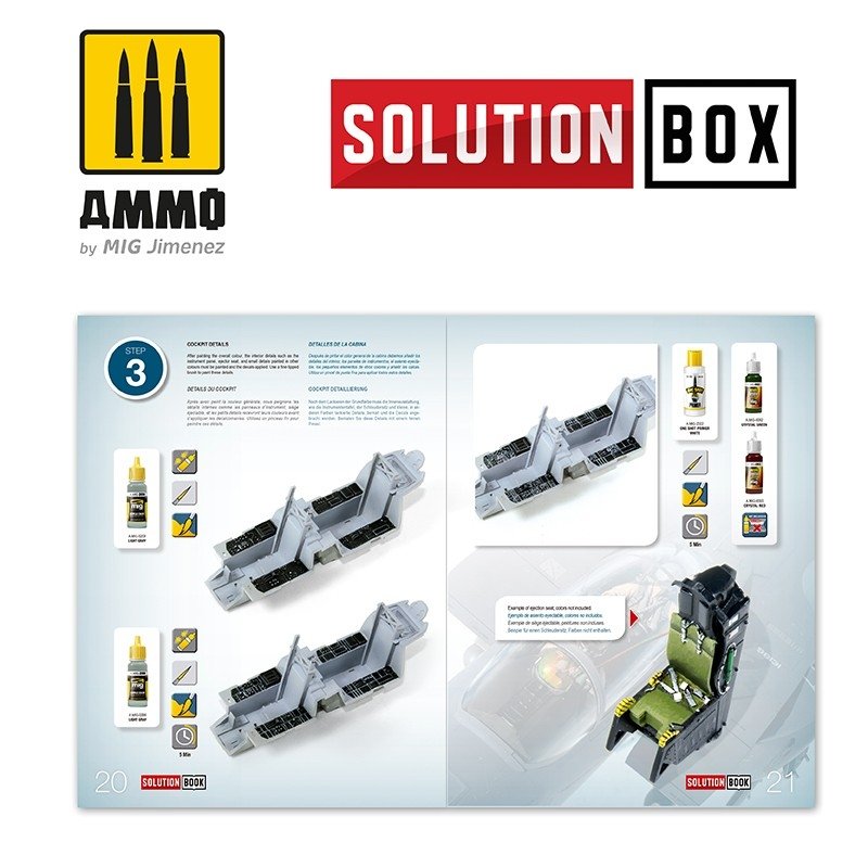 AMMO of Mig Jimenez 6509 How To Paint USAF Navy Grey Fighters Solution Book – immagine 2