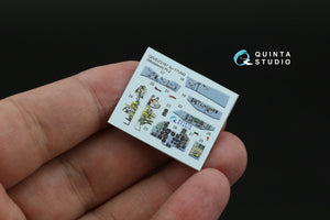 Intérieur imprimé en 3D et coloré sur papier décalcomanie (Modelsvit) pour le Su-17UM3 de Quinta Studio QDS-72167 (petite version) à l&amp;#39;échelle 1/72 – image 10