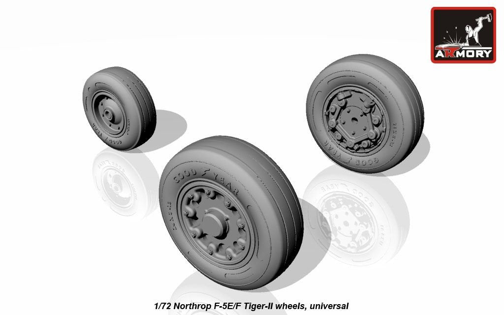 Armory Models AW72309 F-5E/F Tiger-II wheels 1/72 – imagen 3