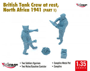 Mirage Hobby 350012 British Tank Crew at Rest, North Africa 1941 (Part I) 1/35 – zdjęcie 5