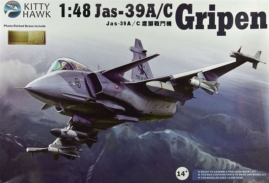 Kitty Hawk 80117 Jas-39 A/C Gripen (1/48) 