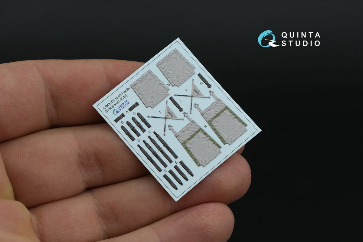 Siège pliant familial Quinta Studio QR48105 H-60 ​​(ICM) 1/48 – image 3