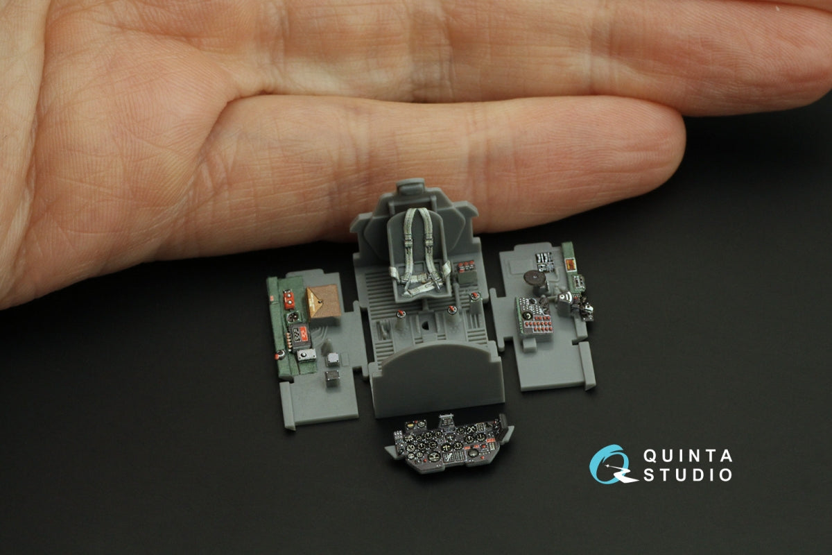 Quinta Studio QD72153 P-47D Thunderbolt Bubbletop 3D-Printed coloured Interior on decal paper (Tamiya) 1/72 – imagen 9