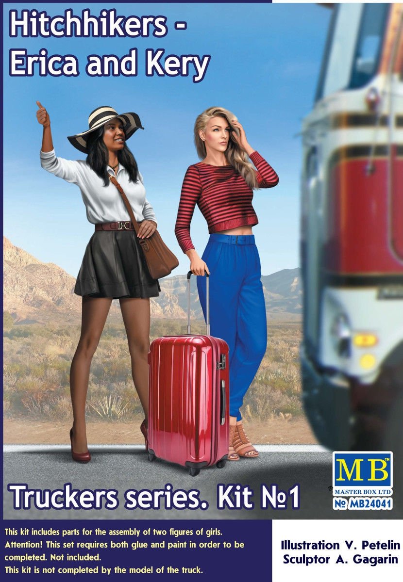 Master Box 24041 Truckers series. Hitchhikers, Erica and Kery 1/24
