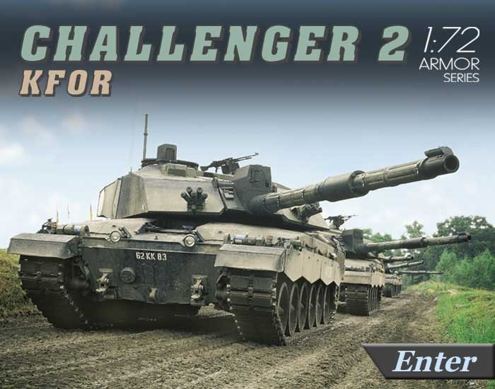 Dragon 7222 CHALLENGER II KFOR 1/72